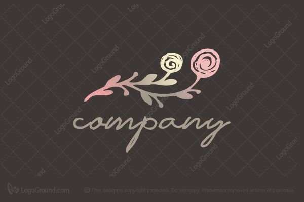 Pastel Flower Logo -   15 flower planting Logo ideas