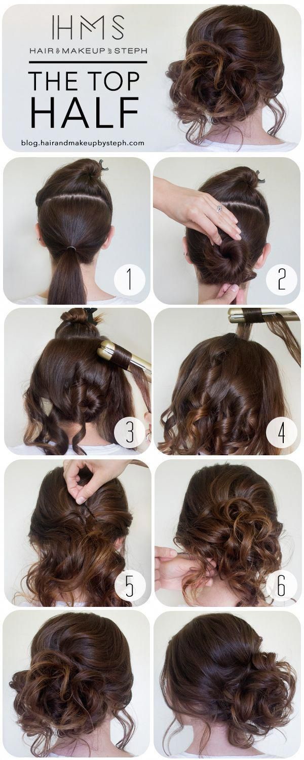 The Half Top Hairstyle Tutorial -   16 wedding hairstyles DIY ideas