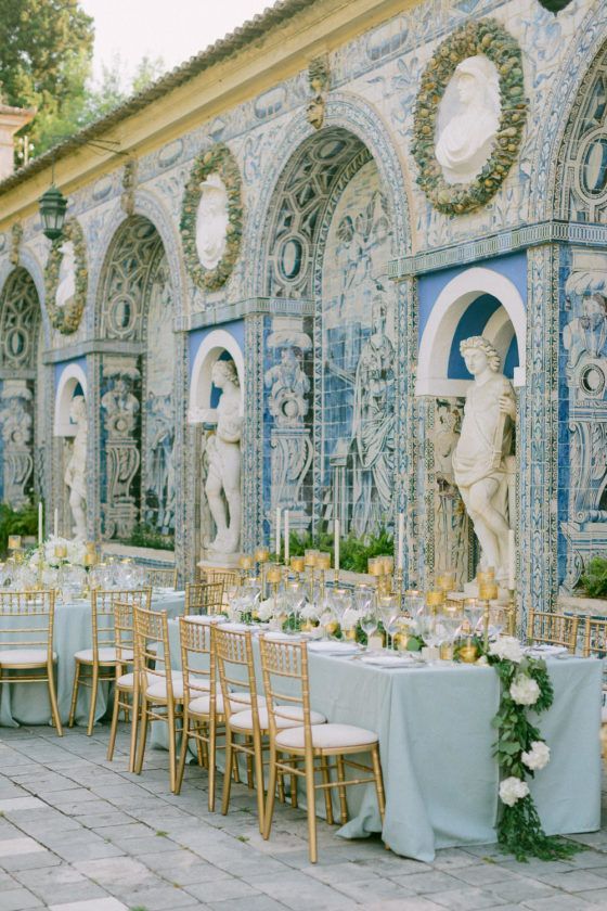 Destination Wedding at Palacio Fronteira in Delicate Jade Hues -   18 beautiful wedding Destination ideas