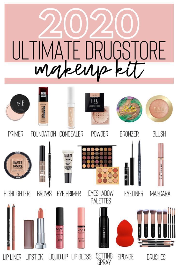 Updated Ultimate Drugstore Makeup Kit in 2020 (With images) | Drugstore makeup, Makeup kit, Beauty p -   18 drugstore makeup For Teens ideas