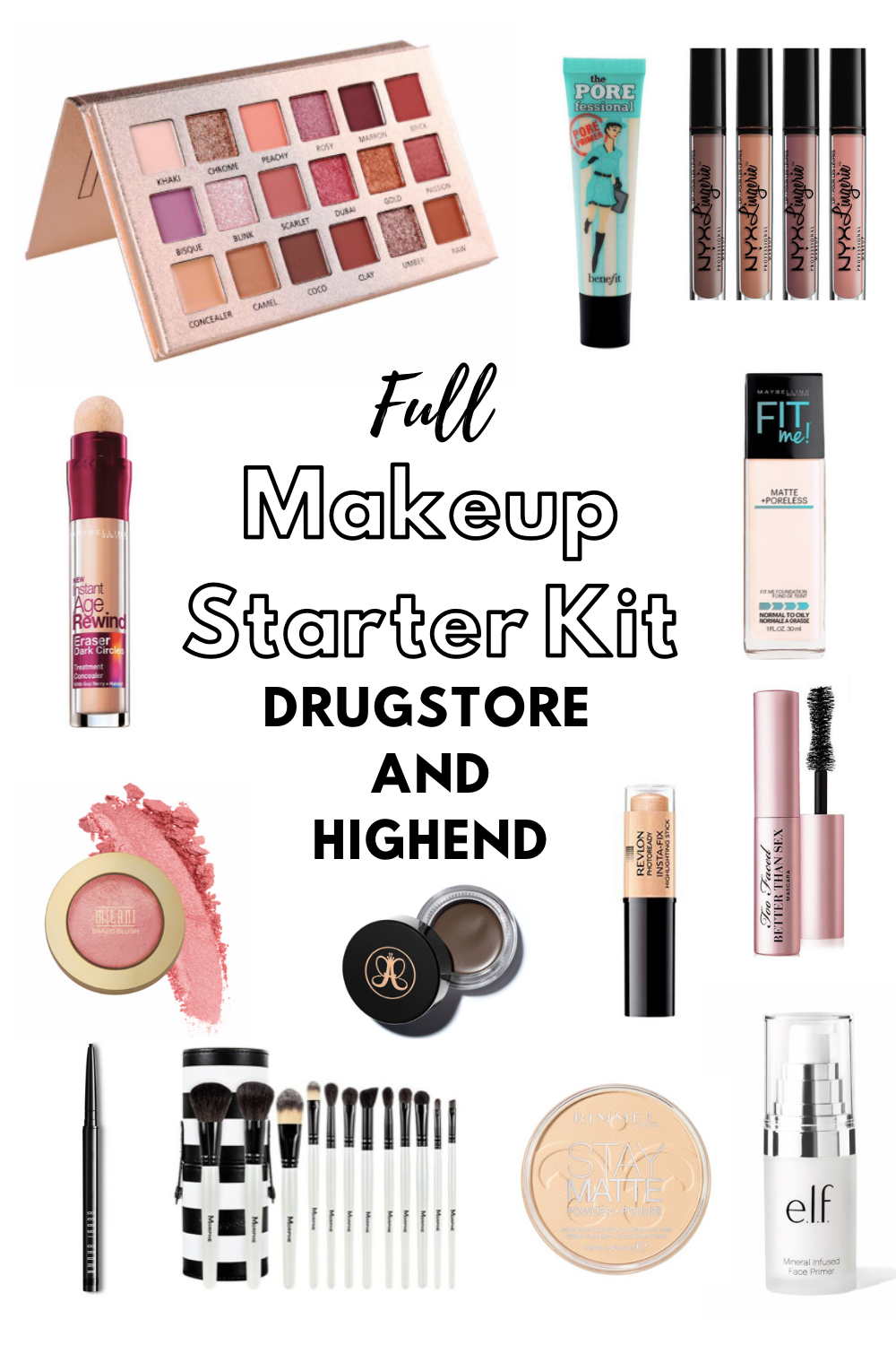 Drugstore VS High-end Makeup Starter Kits For Beginners -   18 drugstore makeup For Teens ideas