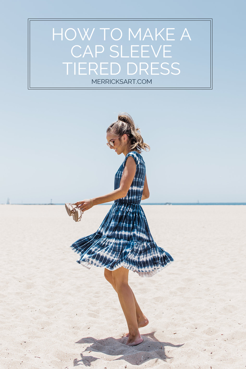 DIY Friday: Tie Dye Cap Sleeve Tiered Dress | Merrick's Art -   18 dye dress DIY ideas