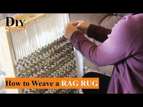 How To Weave a Rag Rug Using Scrap Fabric | EASY Rug Weaving Projects -   18 fabric crafts DIY rag rugs ideas