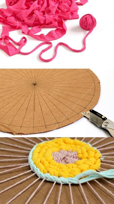 18 fabric crafts DIY rag rugs ideas