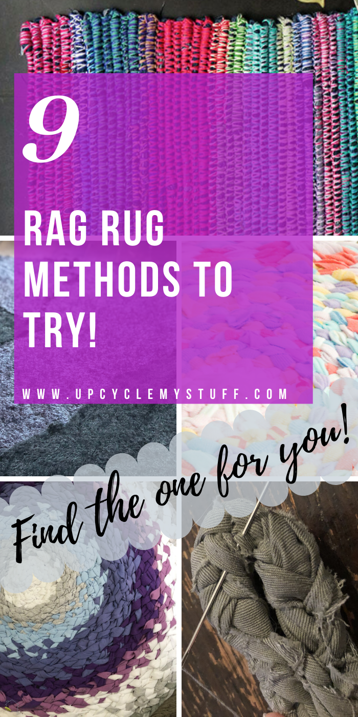 9 Ways to Make a Rag Rug you'll Want to Try! - Upcycle My Stuff -   18 fabric crafts DIY rag rugs ideas