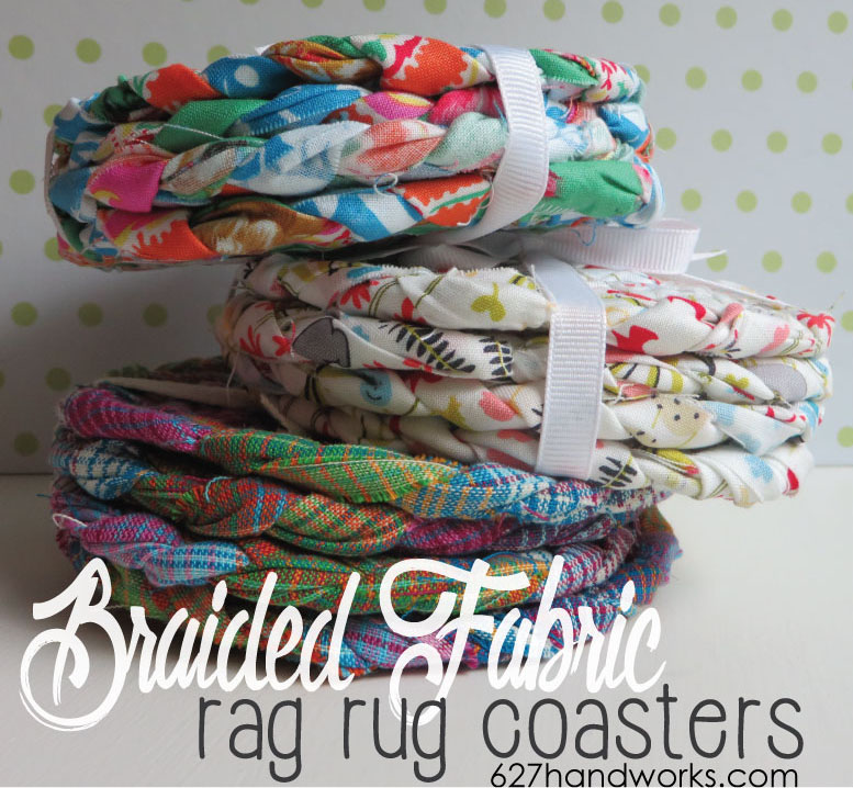 How To: Braided Rag Rug Coaster -   18 fabric crafts DIY rag rugs ideas