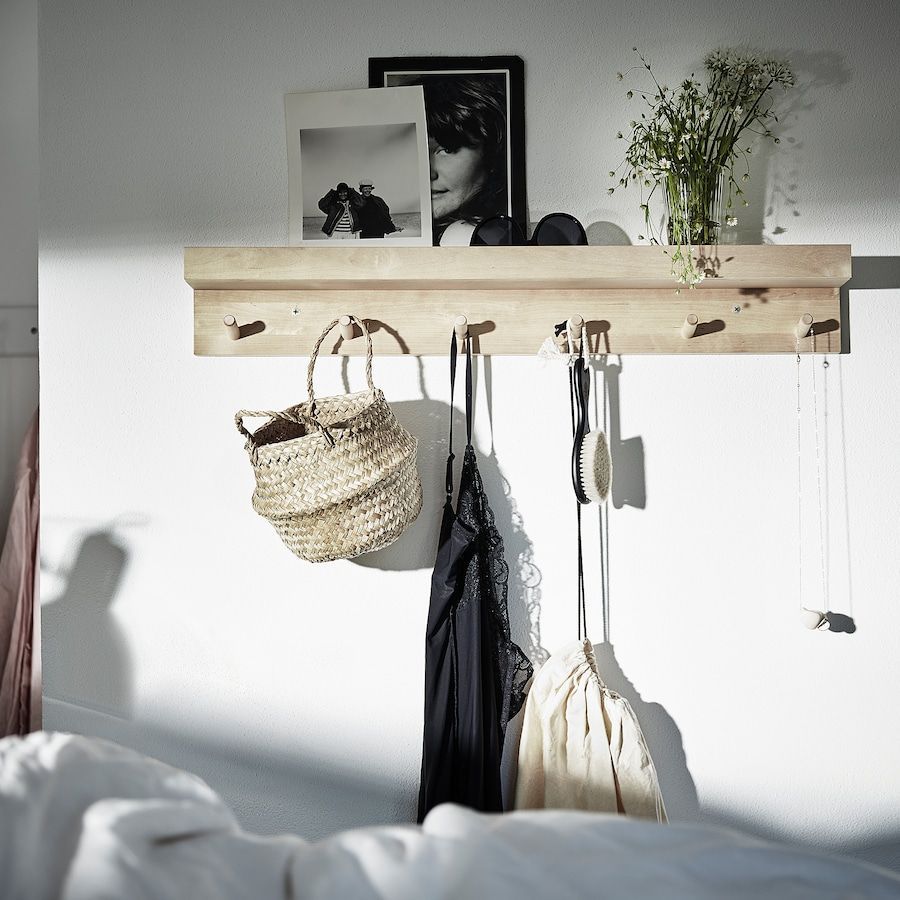 IKEA - M?NSARP Display shelf with hooks, birch -   18 room decor Ikea hooks ideas