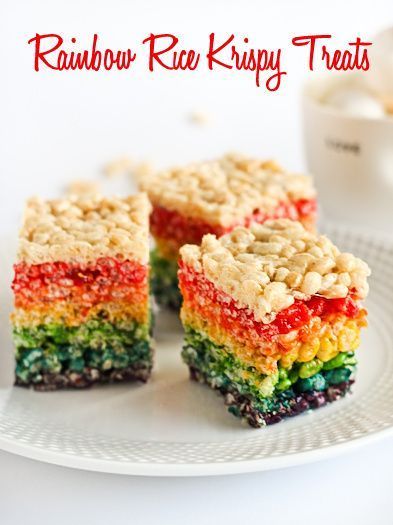 19 cake Rainbow snacks ideas
