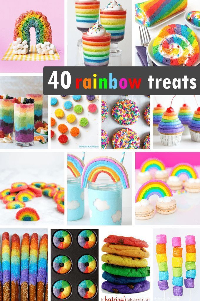 40 RAINBOW FOOD IDEAS: A roundup of rainbow treats -   19 cake Rainbow snacks ideas