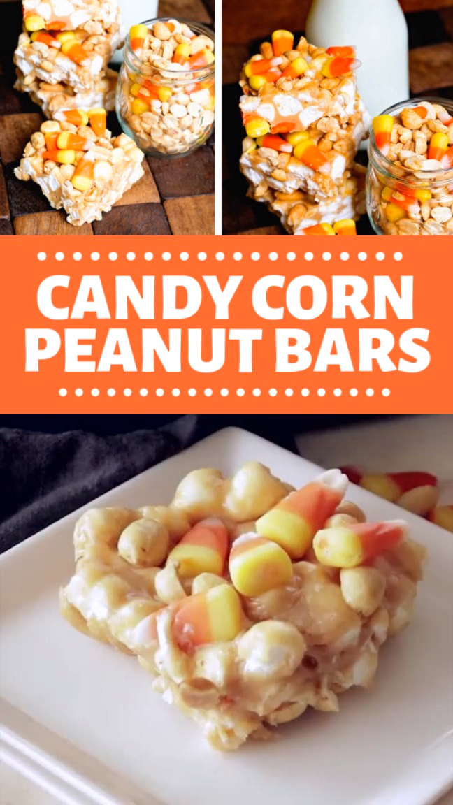 CANDY CORN PEANUT BARS -   19 candy corn cookies ideas