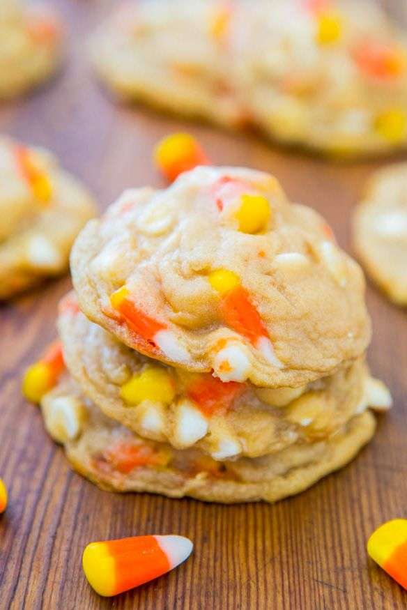 If You're Not Making Pumpkin Chocolate Chip Cookies, You're Not Doing Fall Right -   19 candy corn cookies ideas