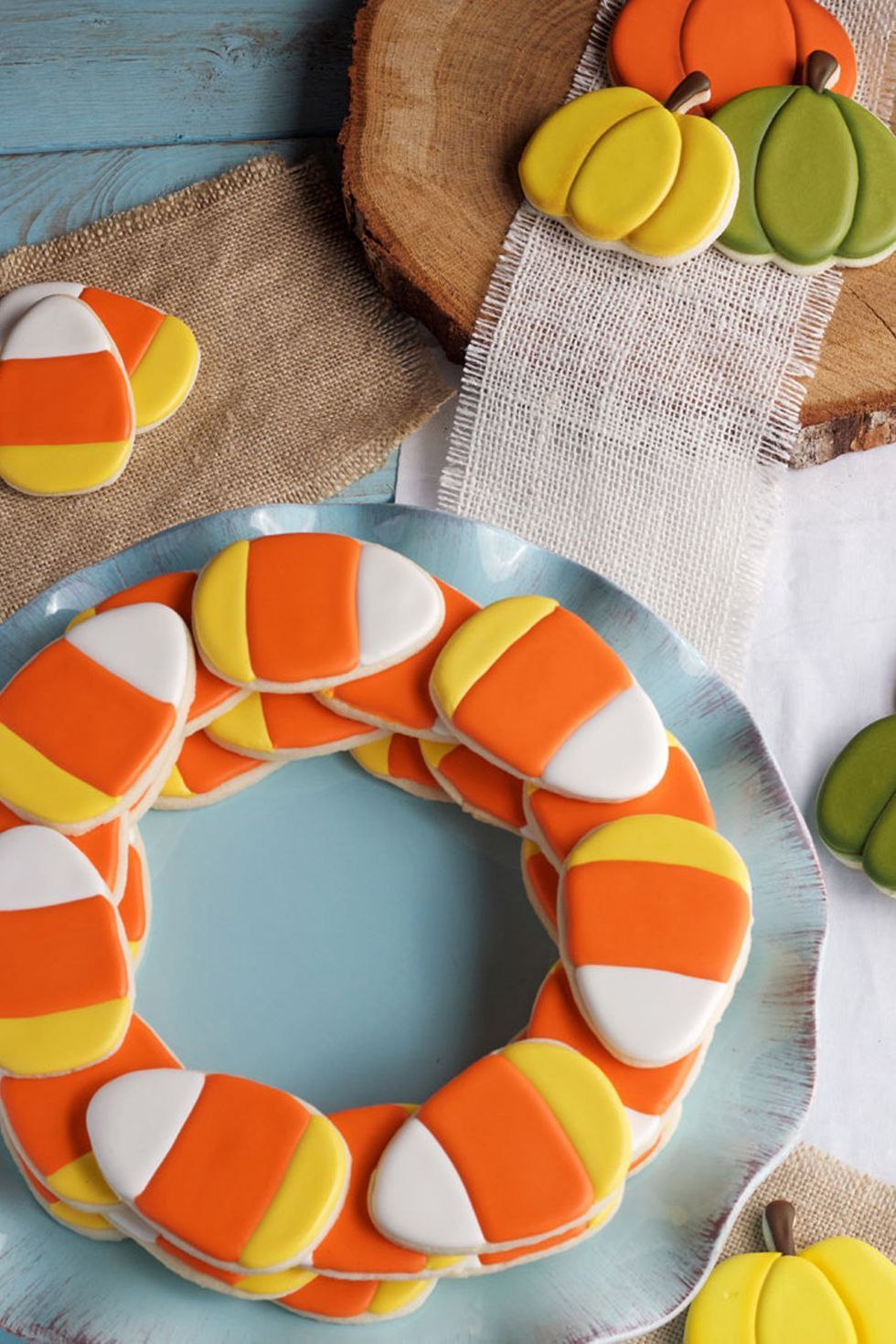 41 Halloween Cookies for a Wickedly Delicious Treat -   19 candy corn cookies ideas