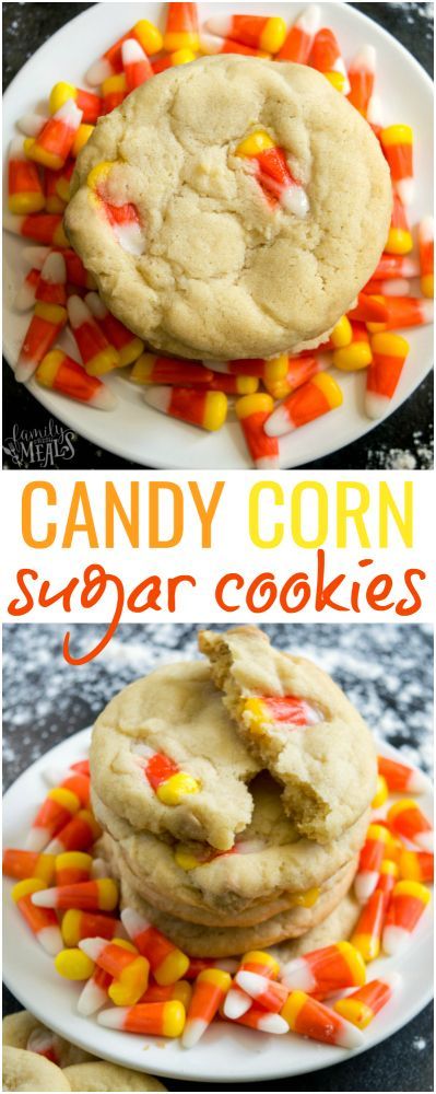 Candy Corn Sugar Cookie Recipe - Family Fresh Meals -   19 candy corn cookies ideas