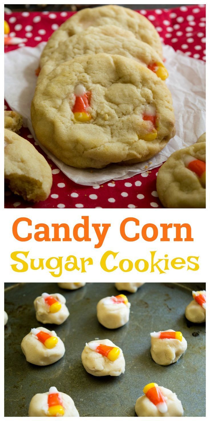 These Candy Corn Sugar Cookies are a delicious fall treat! -   19 candy corn cookies ideas