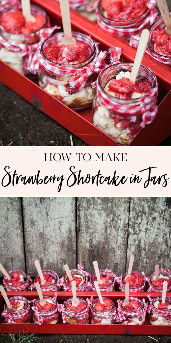 How To Make Strawberry Shortcake in Jars -   19 desserts Summer cool whip ideas