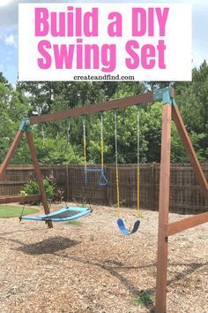 DIY Swing Set - How to Easily Build Your Own -   19 diy Outdoor playset ideas
