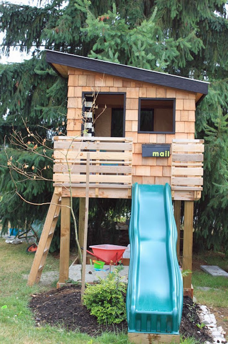 21 Amazing (and Totally DIY-able) Tree Houses for Kids -   19 diy Outdoor playset ideas