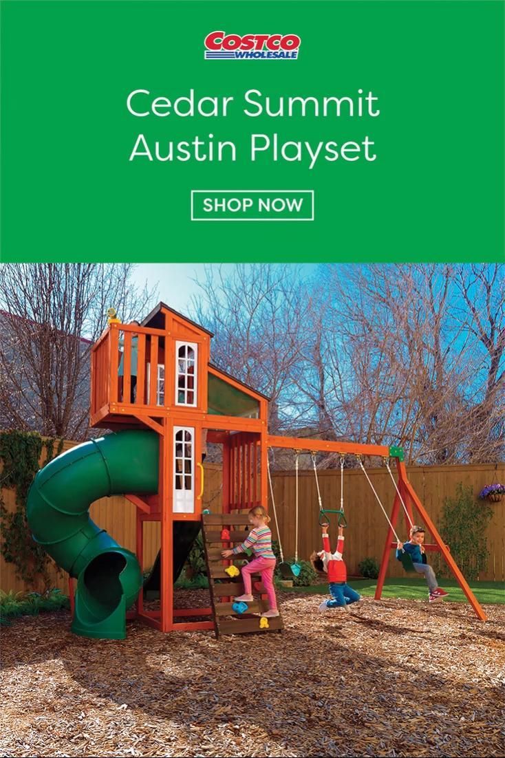 Cedar Summit Austin Playset -   19 diy Outdoor playset ideas