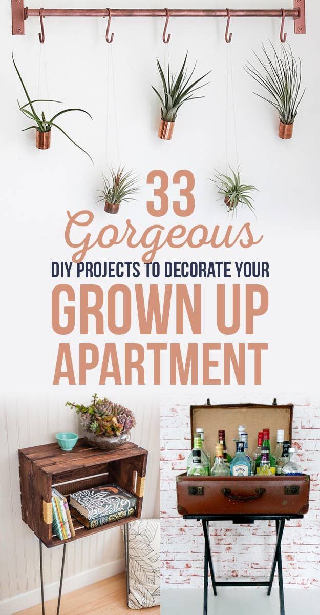 33 Gorgeous DIY Projects To Decorate Your Grown Up Apartment -   19 diy projects For Couples tips ideas
