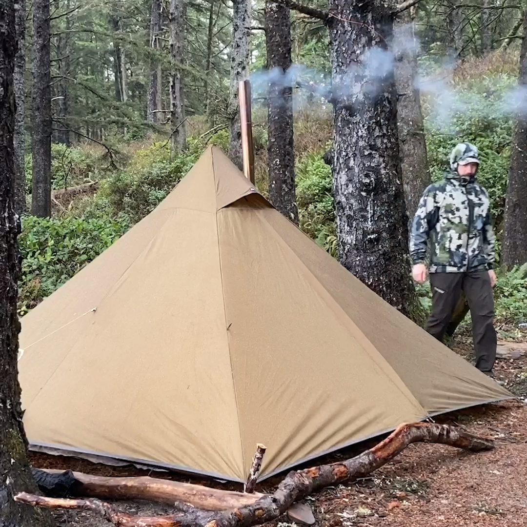 Minipeak XL Pyramid (3P) Wood Stove Hunting Tent -   19 holiday Summer camping ideas