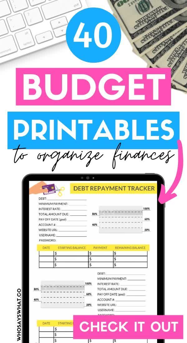 40+ Budget Printables For Organizing Finances -   19 the budget mom ideas