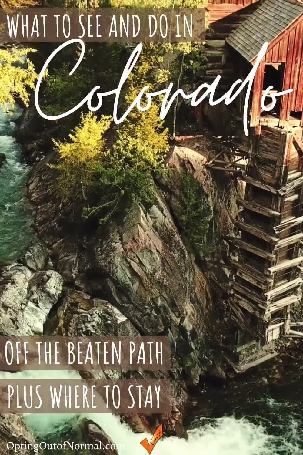 Off the Beaten Path in Colorado -   24 travel destinations USA videos ideas