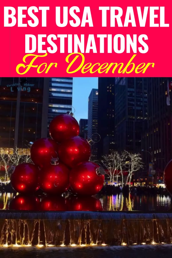Best December Travel Destinations In The USA -   24 travel destinations USA videos ideas