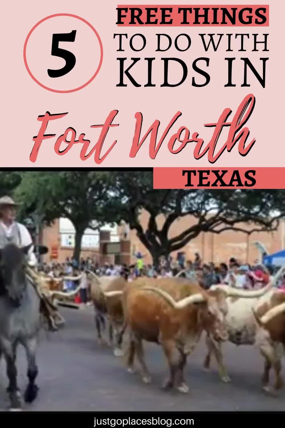 5 Free Things to do with Kids in Fort Worth, Texas -   24 travel destinations USA videos ideas