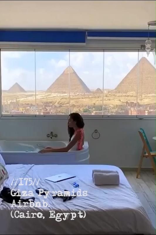 //175// Giza Pyramids Airbnb. (Cairo, Egypt) -   25 travel destinations Videos places to visit ideas