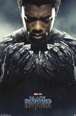 Poster: Marvel Cinematic Universe: Black Panther - Black Panther One Sheet : 22x15in -   15 black panther ideas