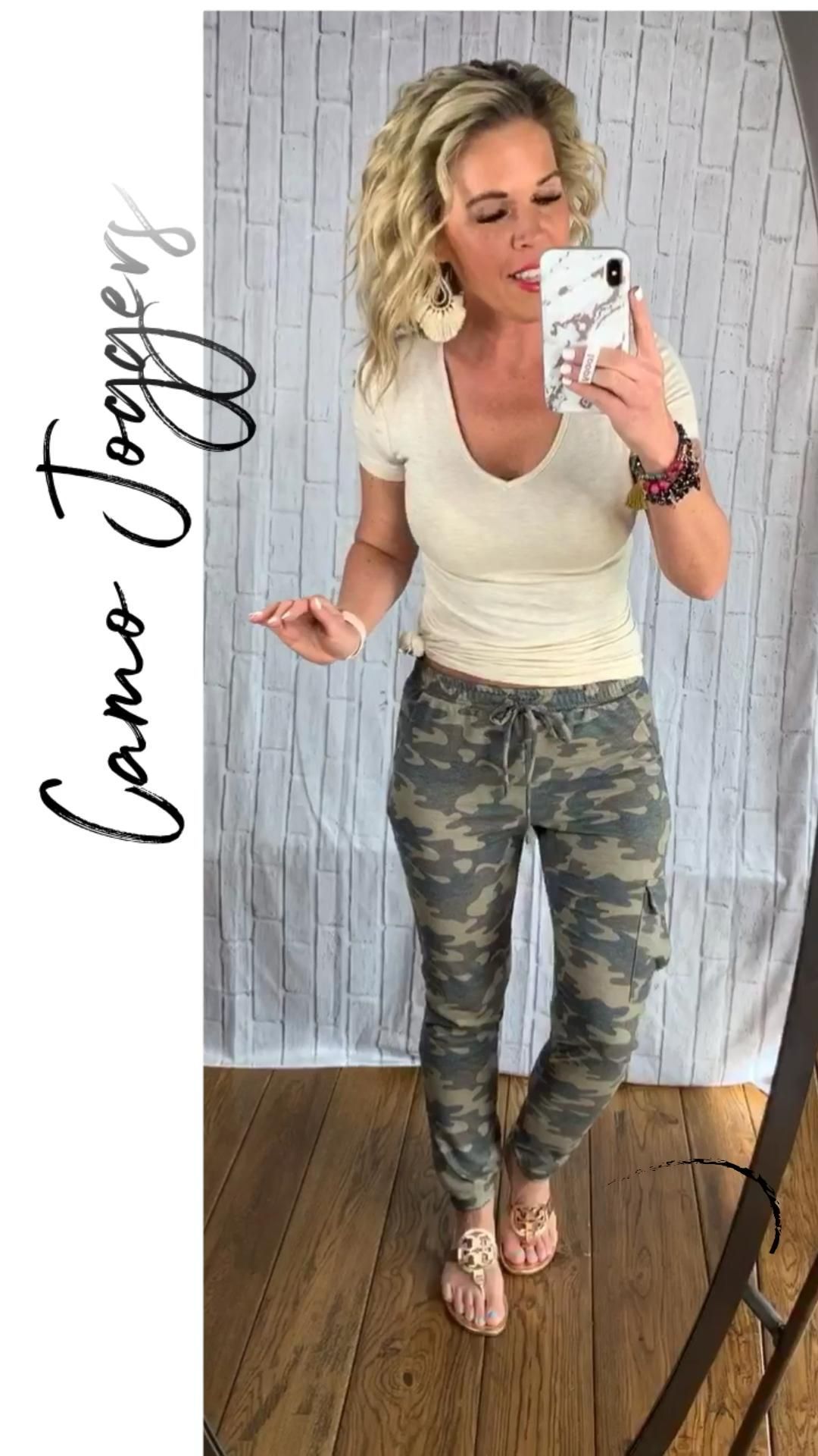 Camo Cargo Joggers: Light - privityboutique -   15 fall casual outfits for women 2020 ideas