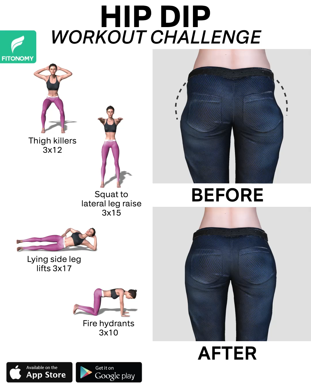 HIP DIP WORKOUT CHALLENGE -   19 how to get rid of hip dips ideas