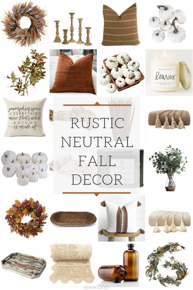 The Best Rustic Neutral Fall Decorations for Your Home - One Thousand Oaks -   21 diy Decorations maison ideas
