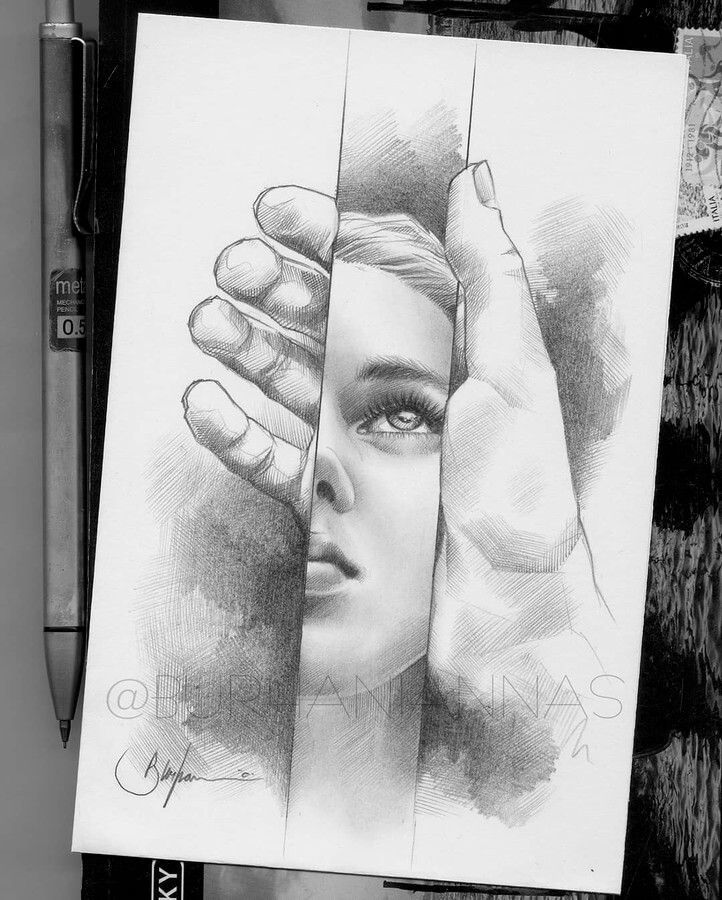 What do you see... - Pencil Drawing. -   beauty Art sketches