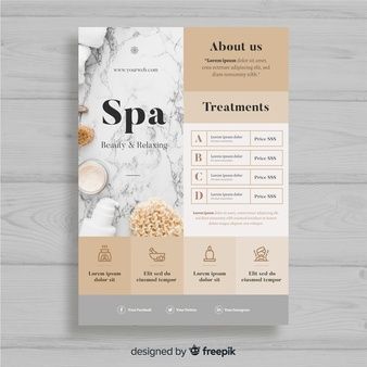 Download Spa Flyer for free -   beauty Design brochure