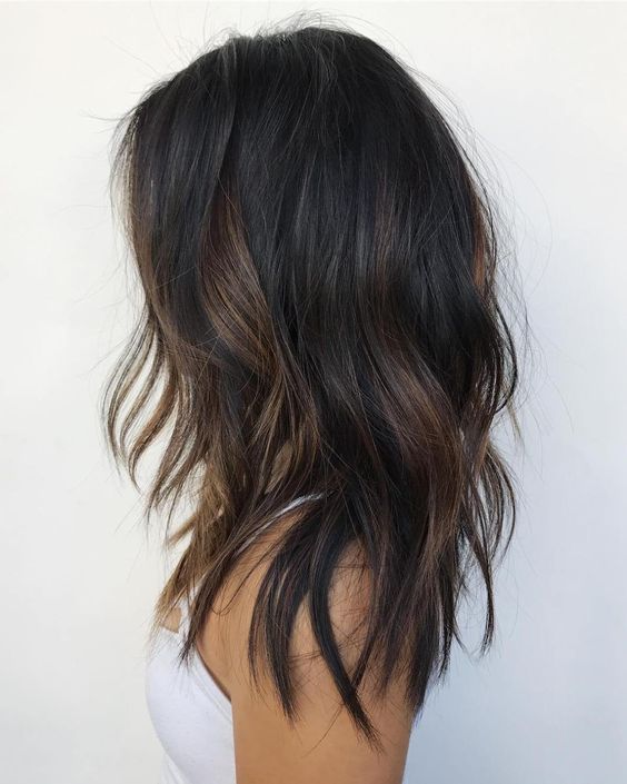 20 Jaw-Dropping Partial Balayage Hairstyles -   beauty Model black hair