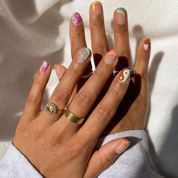 Skip the Salon: How to Execute 5 Beautiful Nail-Art Ideas at Home — Who What Wear -   beauty Nails art