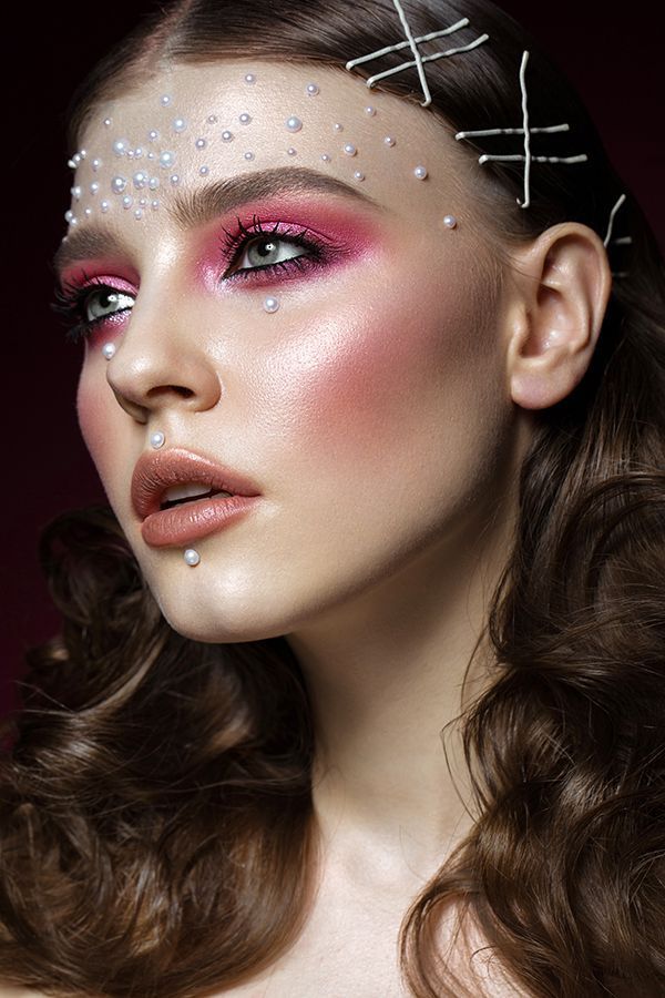 Pearl makeup for Cherry magazine -   beauty Photoshoot magazine