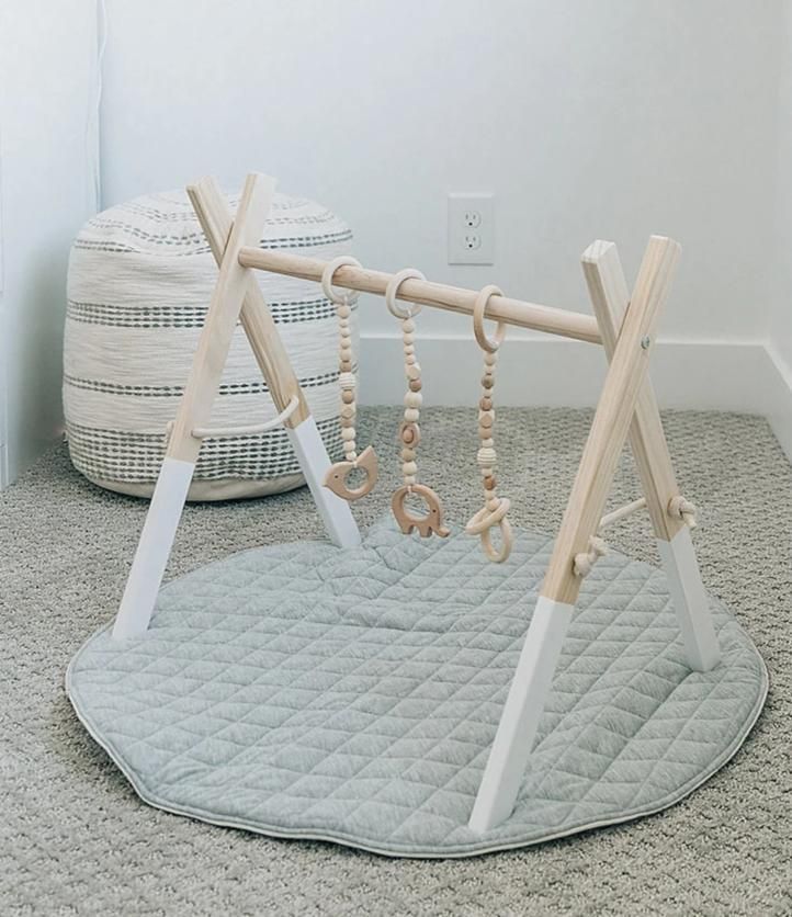 Wooden Baby Gym + Natural Wood Toys -   diy Baby stuff