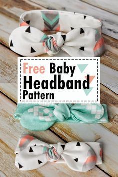 Easy DIY baby headband pattern free sewing - Knot Bow Headband Pattern and Tutorial - Coral + Co. -   diy Baby stuff
