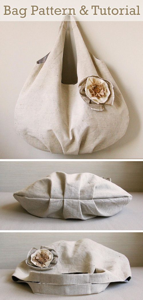 Hobo Shoulder Bag Tutorial & Pattern -   diy Bag crafts