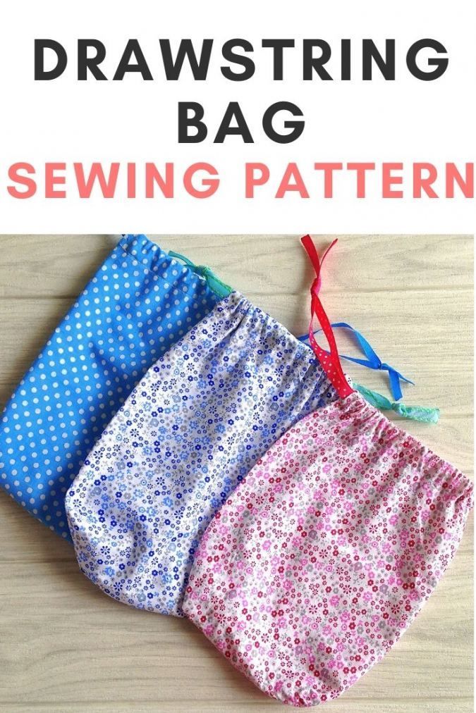 How to Sew a Drawstring Bag ( Easy Sewing Project) -   diy Bag crafts