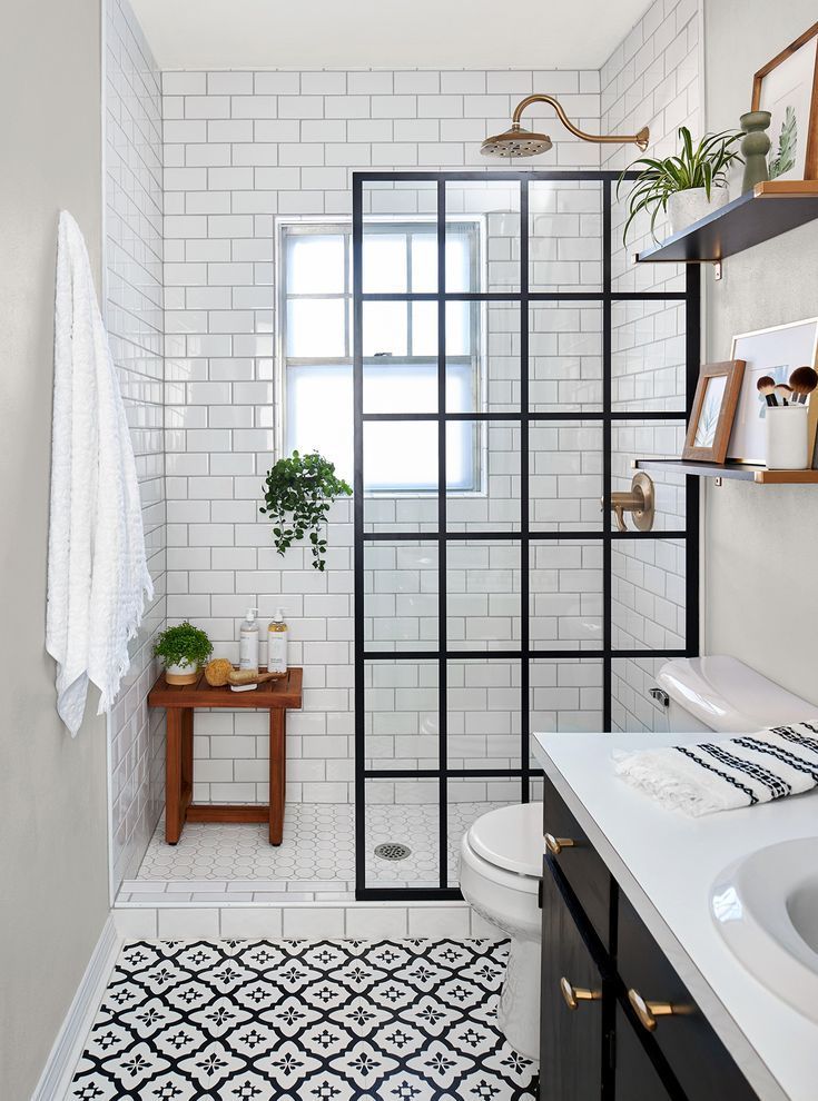 This Small Bath Makeover Blends Budget-Friendly DIYs and High-End Finishes -   diy Bathroom ikea