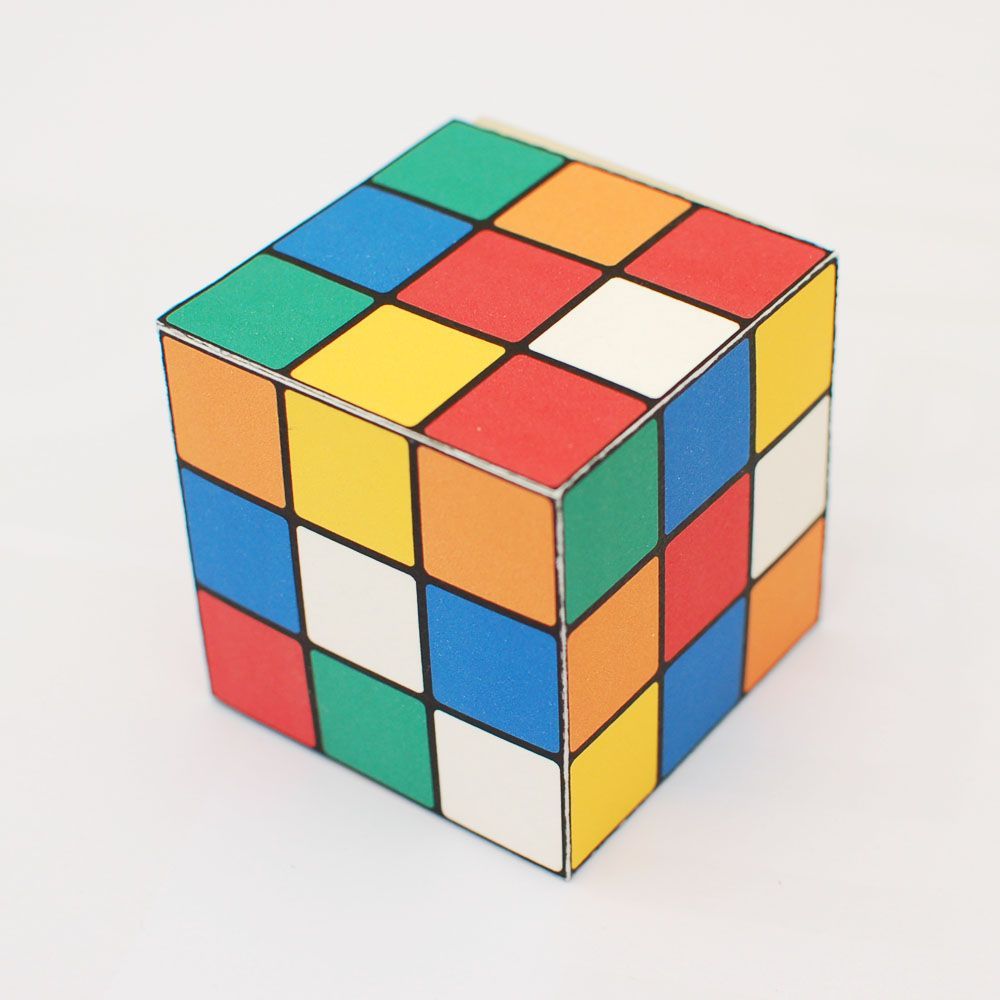 Rubik's Cube printable gift box, Instant Download -   diy Box cube