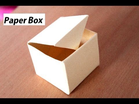 How To Make An Origami Hinged Gift Box! -   diy Box cube