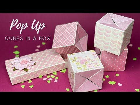 Pop up Photo Cubes in a Box рџ’џ Jumping Cube | Tutorial -   diy Box cube