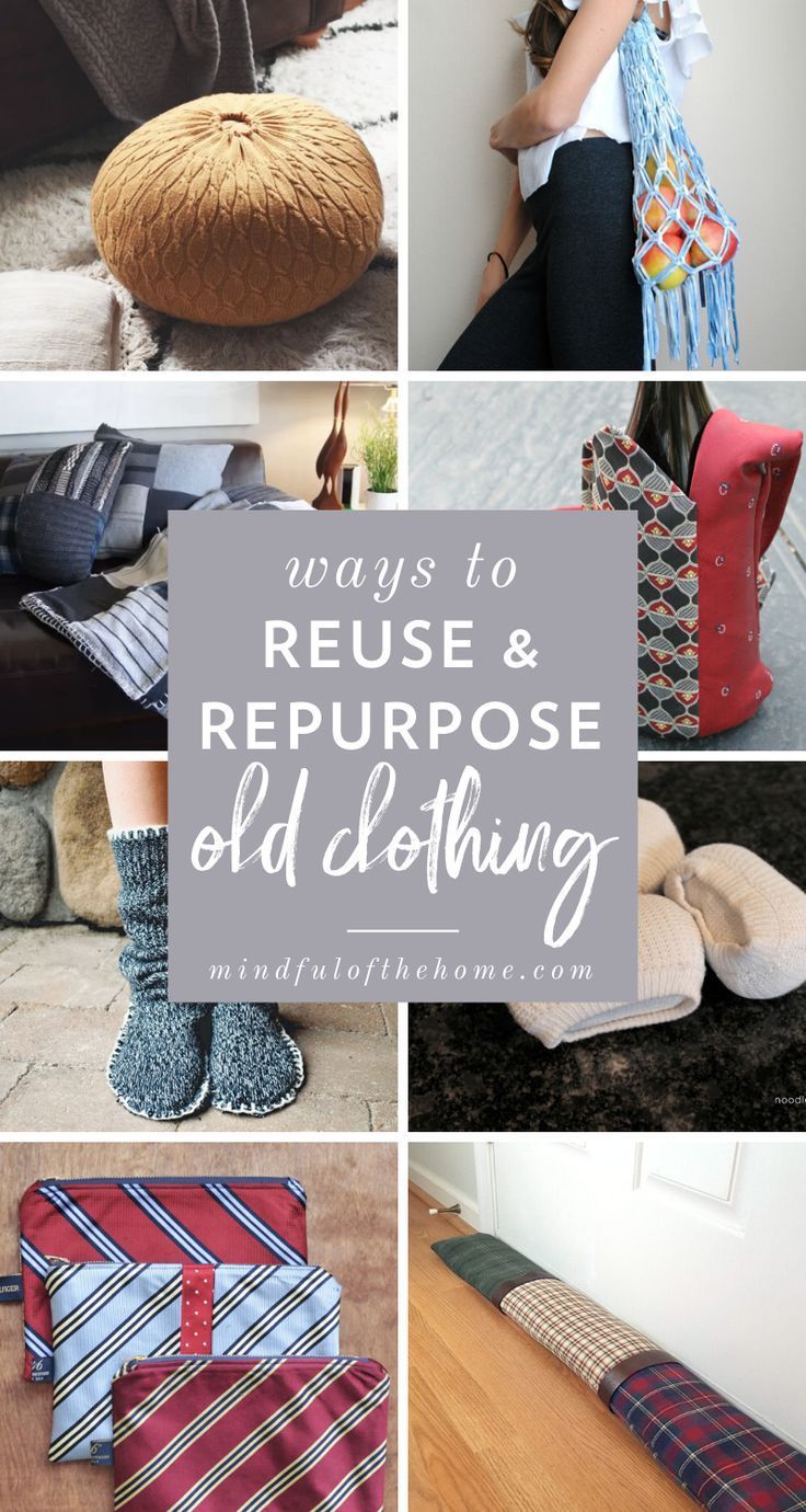 22 Practical Ways To Repurpose Old Clothing Into Something New -   diy Clothes crafts