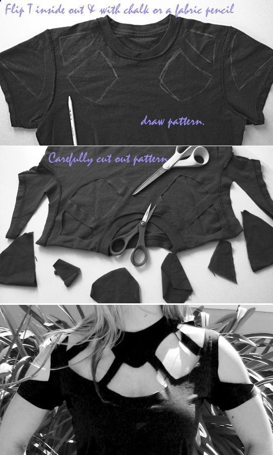 Gucci-Inspired Neck Cutout Top -   diy Clothes goth