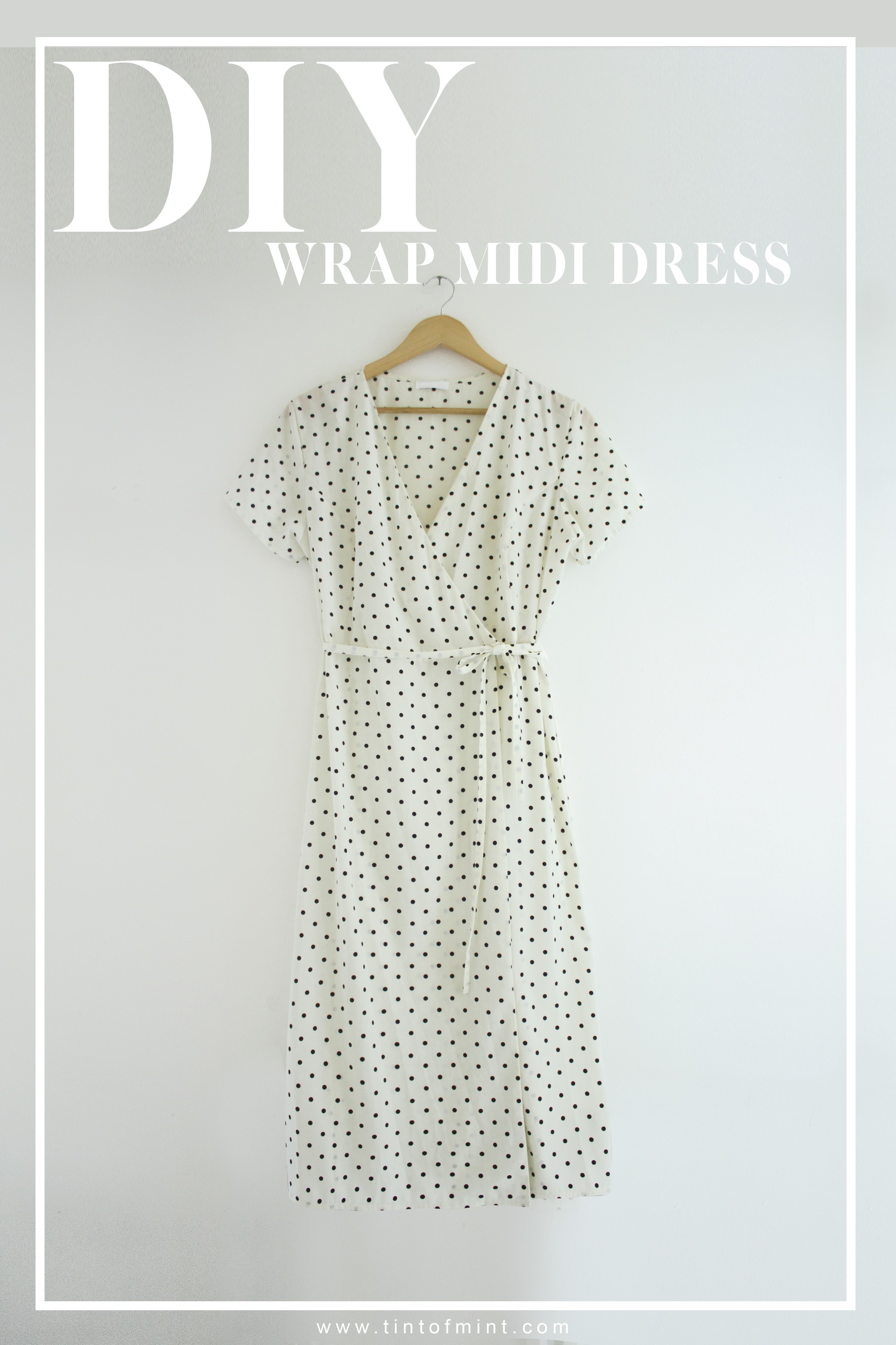 DIY Wrap Midi Dress Sewing Tutorial -   diy Clothes patterns