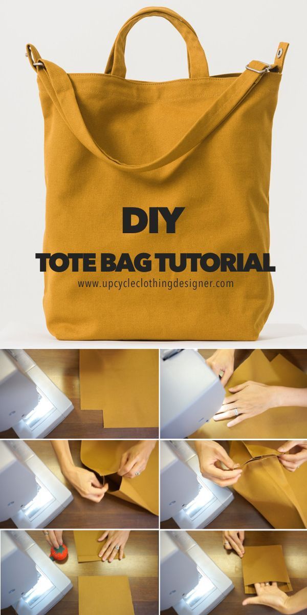 DIY Tote Bag Tutorial (Free Bag Pattern and Video!) -   diy Clothes patterns